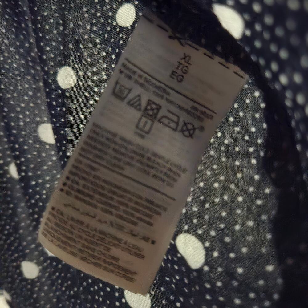 Old Navy XL blue polka dot tank - Picture 4 of 4